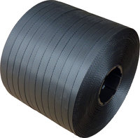 PP-Umreifungsband schwarz, 12,7 x 0,80 mm x 500 lfm/Rolle