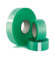 EVERGREEN Packband, leicht abrollend, grün-transparent, 50 mm x 990 lfm/Rolle